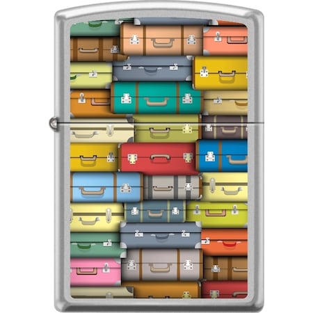 Zippo 2024 Zippo Custom Satin Chrome Colored Suitcases ZIP-207CI018409